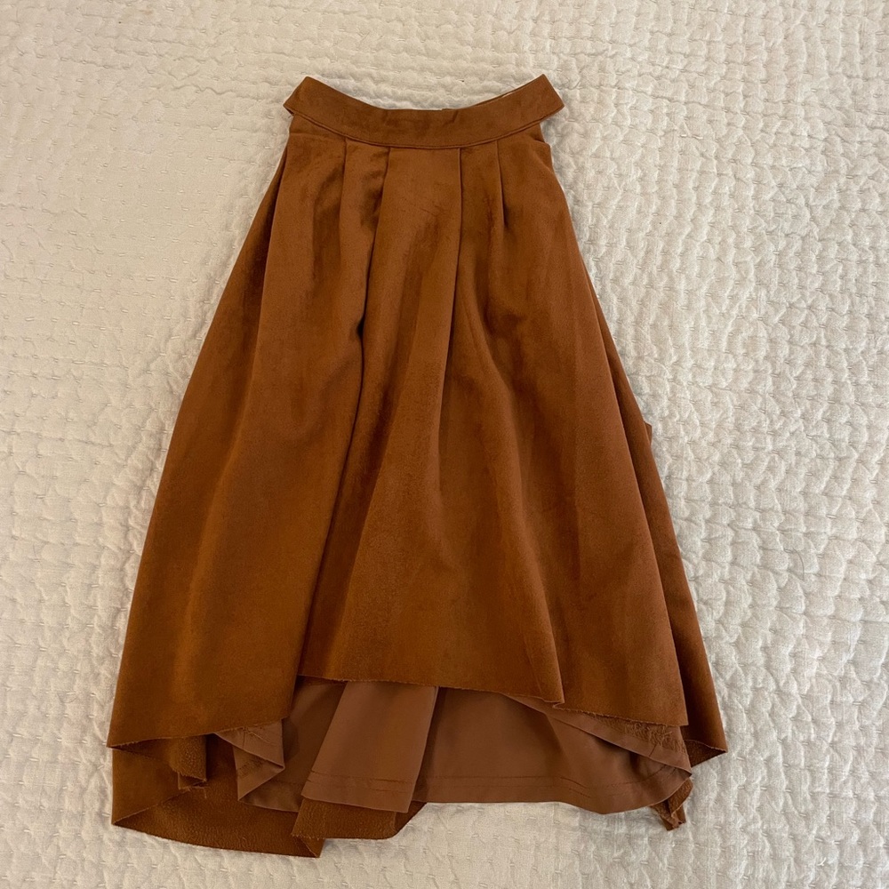 Faux Suede Halter Top M